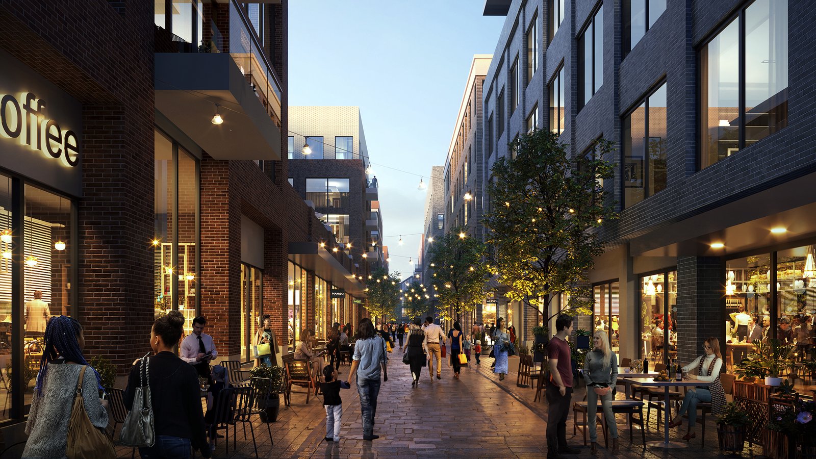 rendering Frisco, Texas architecture streetscape